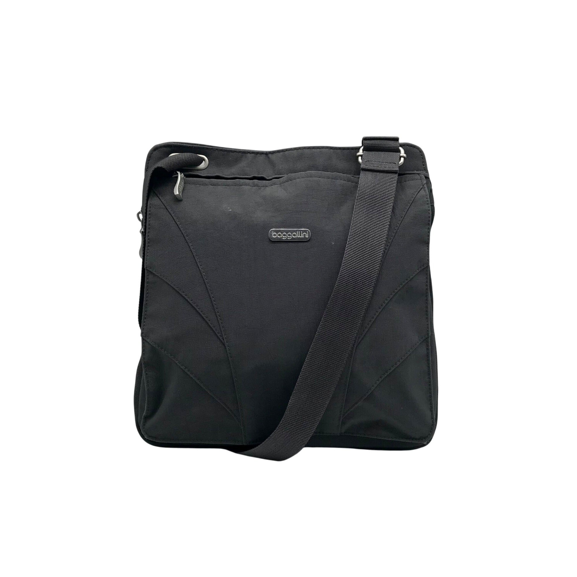 Baggallini Gray Nylon North South Crossbody