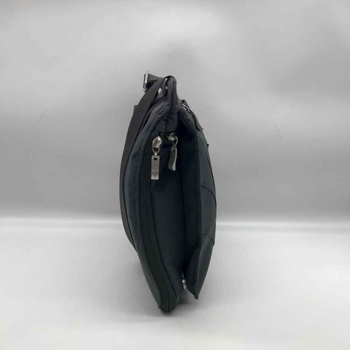 Baggallini Gray Nylon North South Crossbody