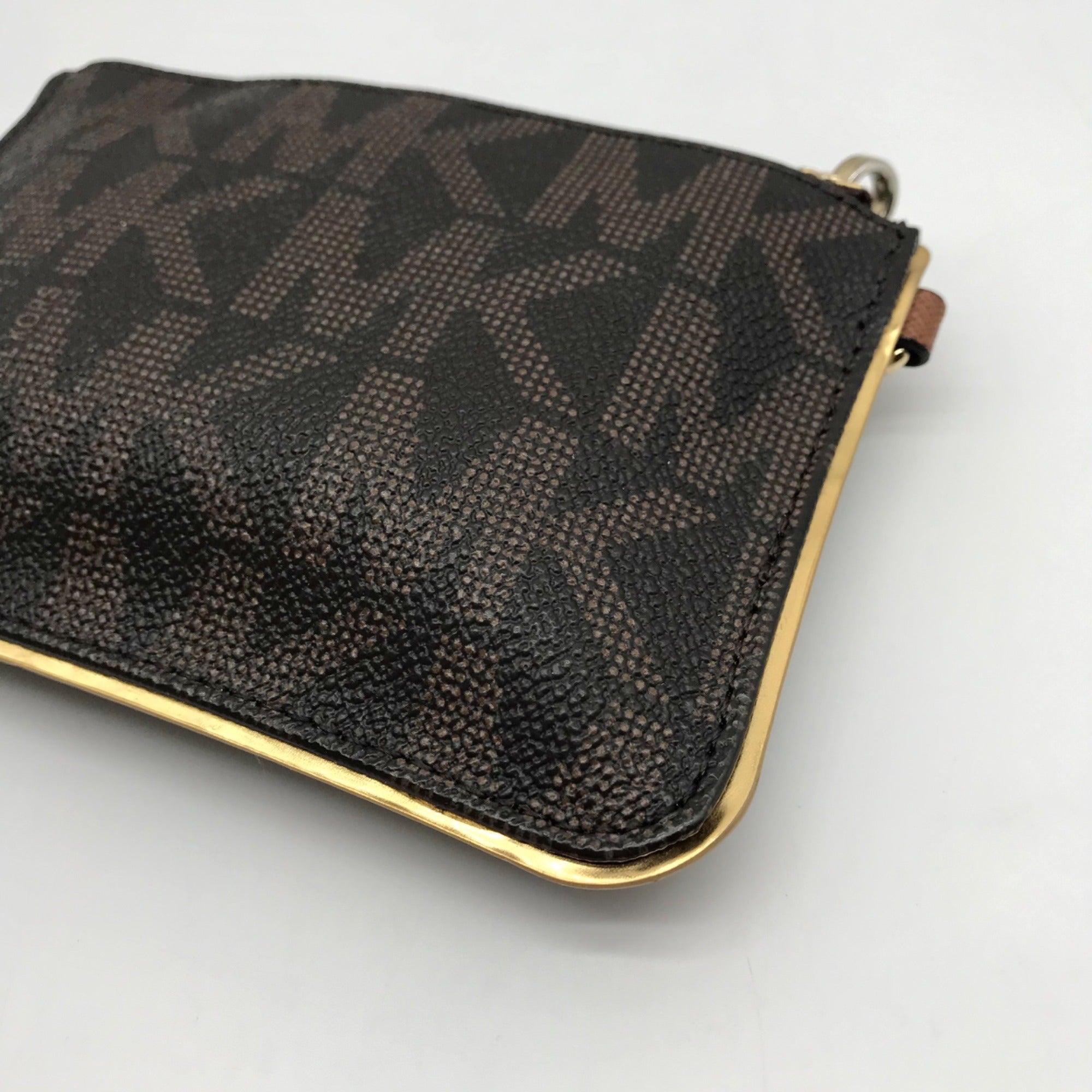 Michael Kors Brown Leather Jet Set Wristlet