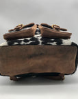 Loyal West Black & White Cowhide Backpack