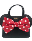 Kate Spade Black Saffiano Leather Minnie Mouse Crossbody Bag