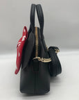 Kate Spade Black Saffiano Leather Minnie Mouse Crossbody Bag