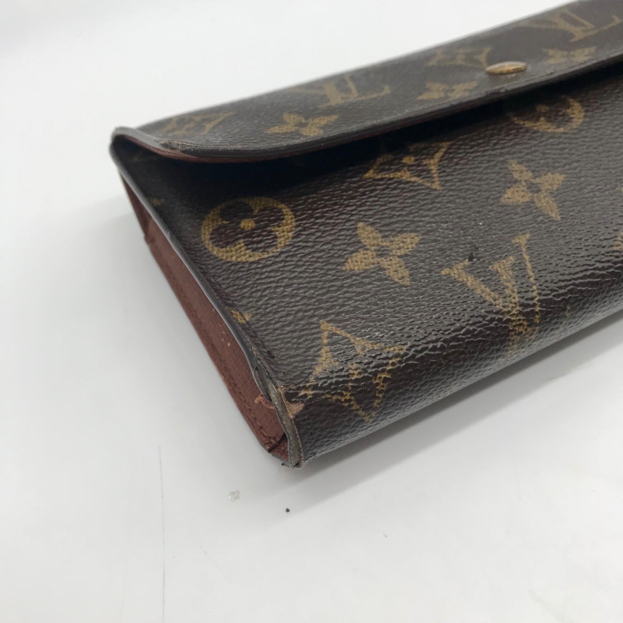Louis Vuitton Brown Monogram Coated Canvas Snap Wallet