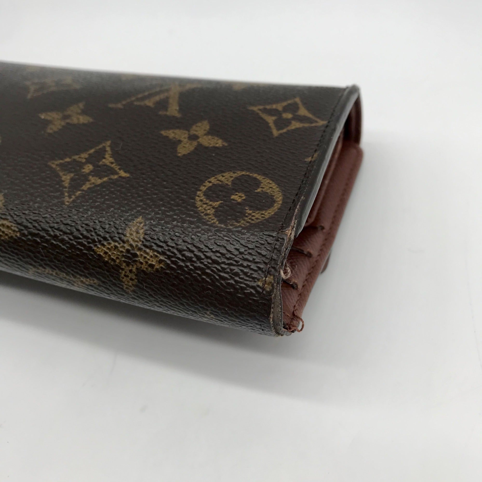 Louis Vuitton Brown Monogram Coated Canvas Snap Wallet
