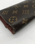 Louis Vuitton Brown Monogram Coated Canvas Snap Wallet