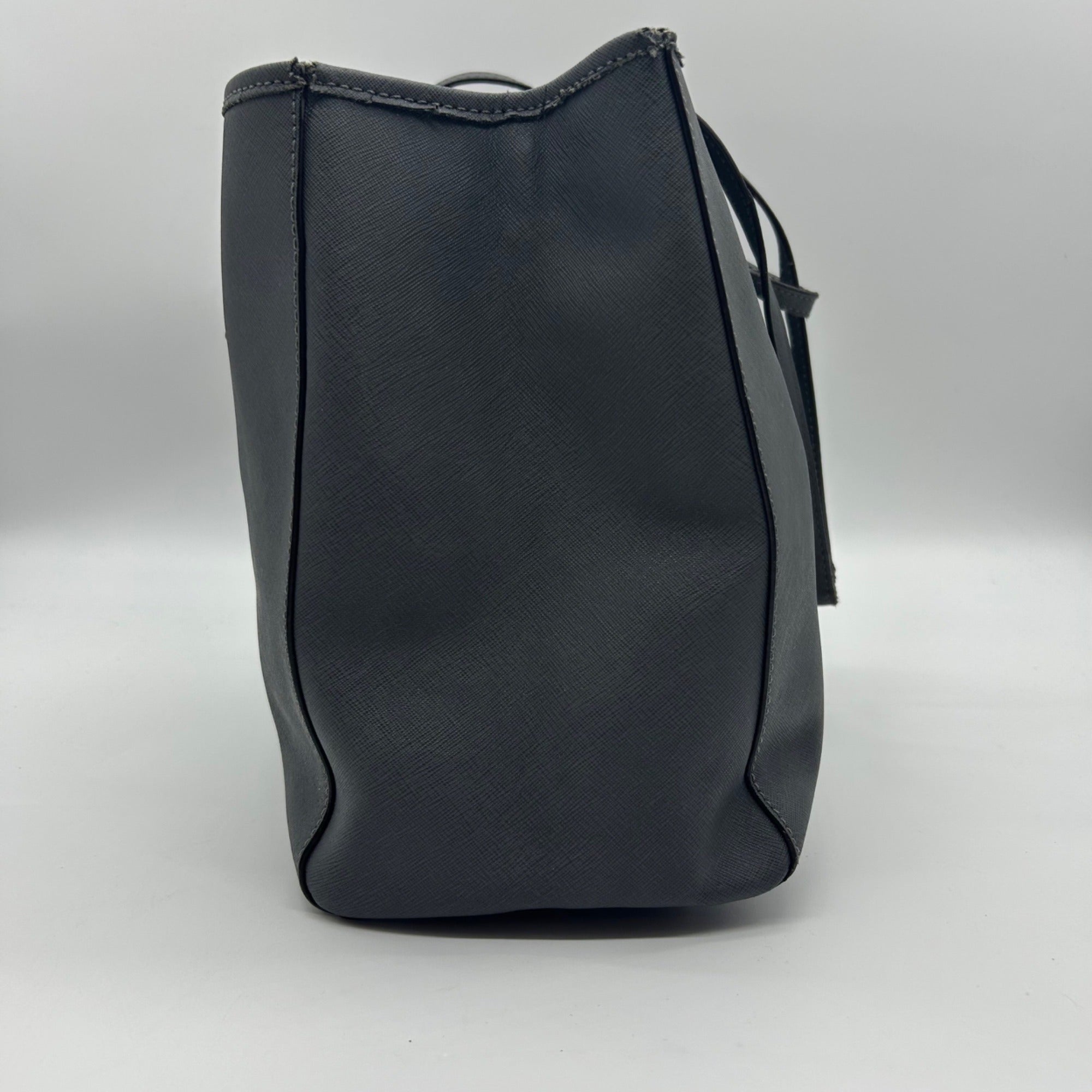 Michael Kors Grey Saffiano Leather Travel Tote Bag