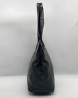 Badgley Mischka Black Leather Maya Tote Bag