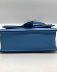 Michael Kors Blue Saffiano Leather Greenwich Small Crossbody Bag