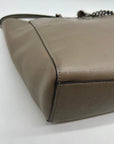 Coach Soft Grey Turn-lock Chain Tote Bag 57107