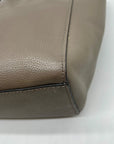 Coach Soft Grey Turn-lock Chain Tote Bag 57107
