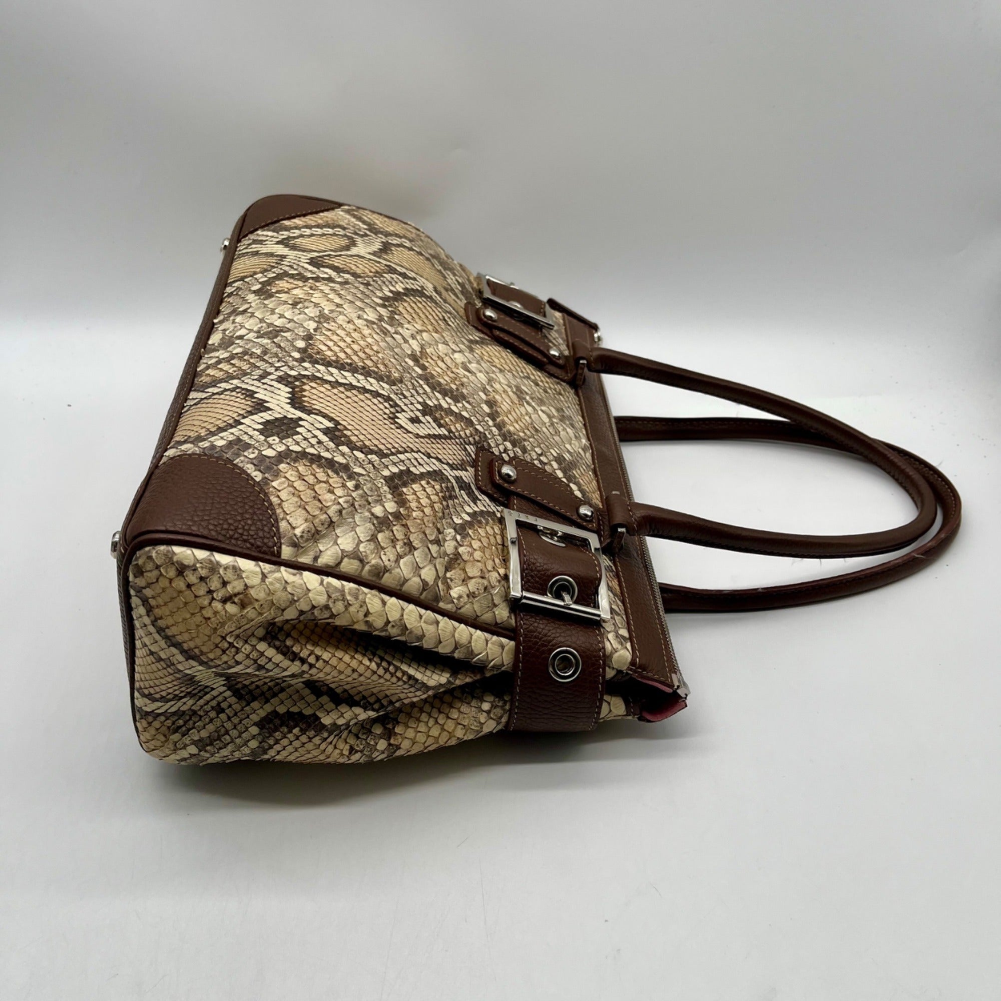 Rafe Totengco Snake-Embossed Satchel