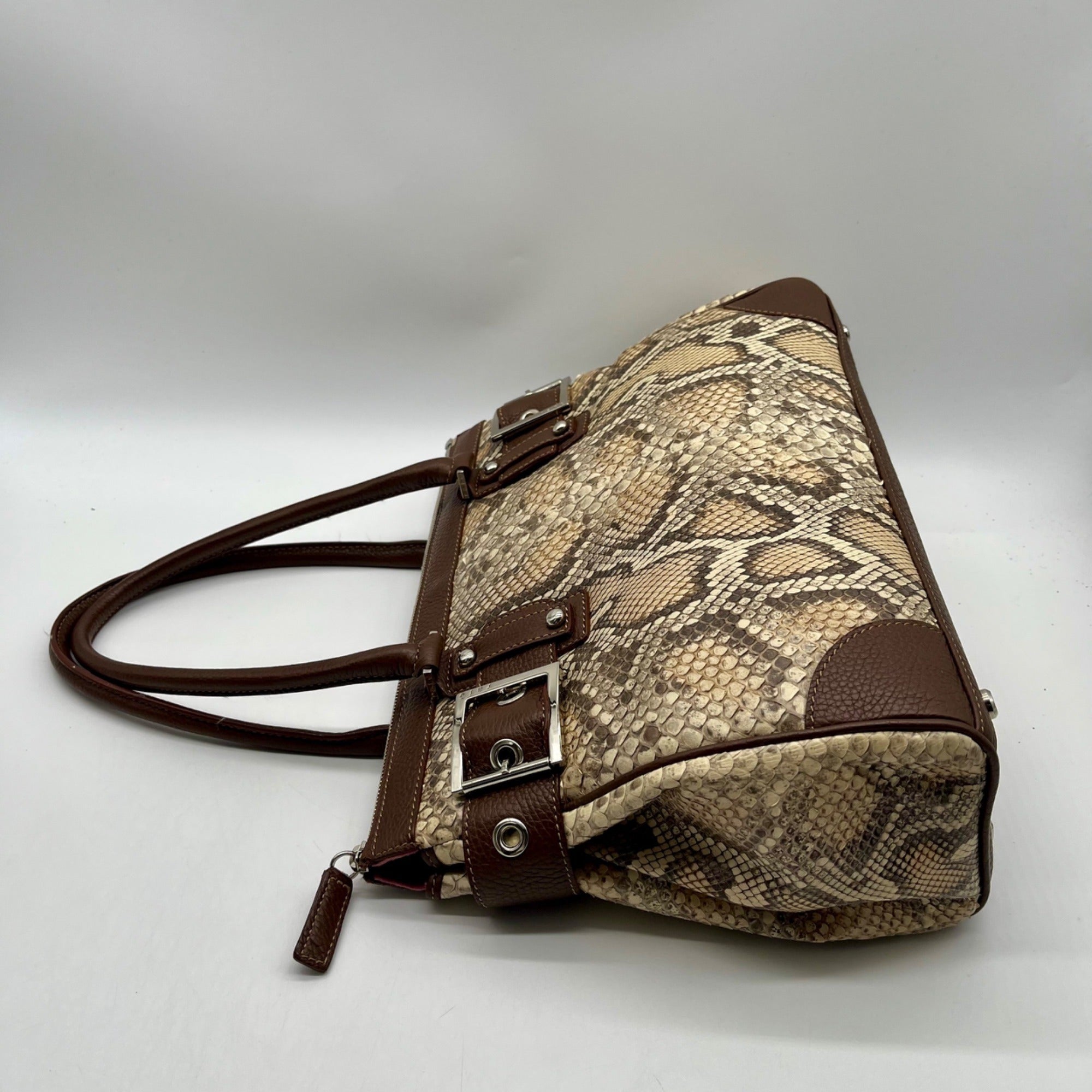 Rafe Totengco Snake-Embossed Satchel