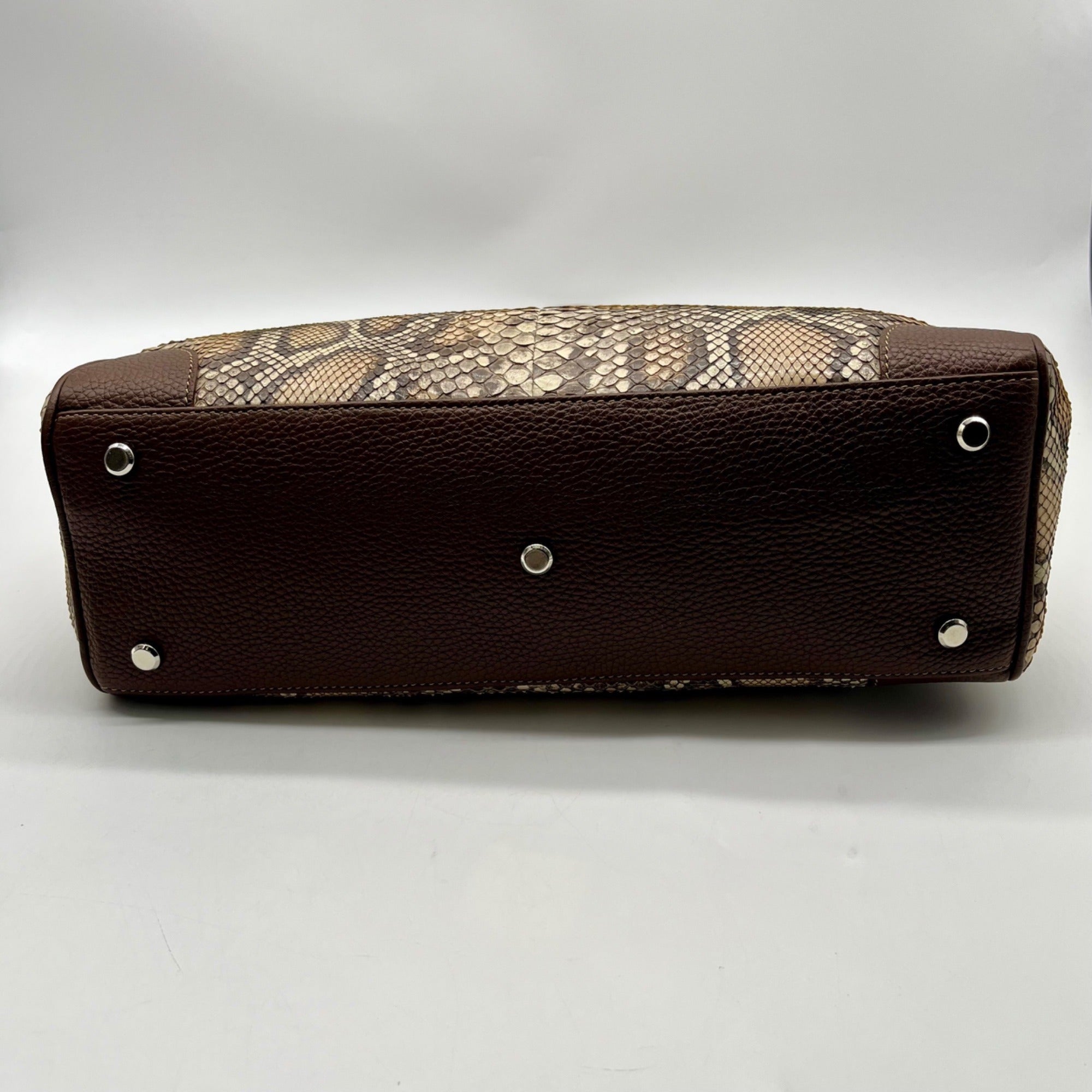 Rafe Totengco Snake-Embossed Satchel