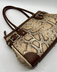Rafe Totengco Snake-Embossed Satchel