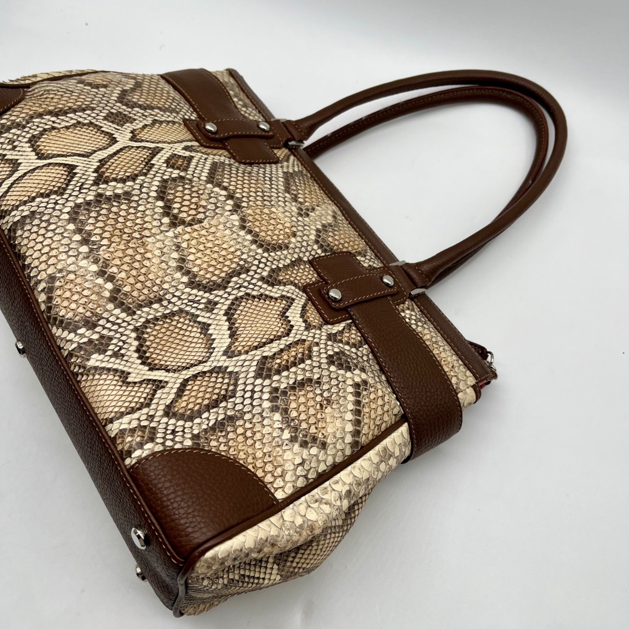 Rafe Totengco Snake-Embossed Satchel