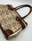 Rafe Totengco Snake-Embossed Satchel