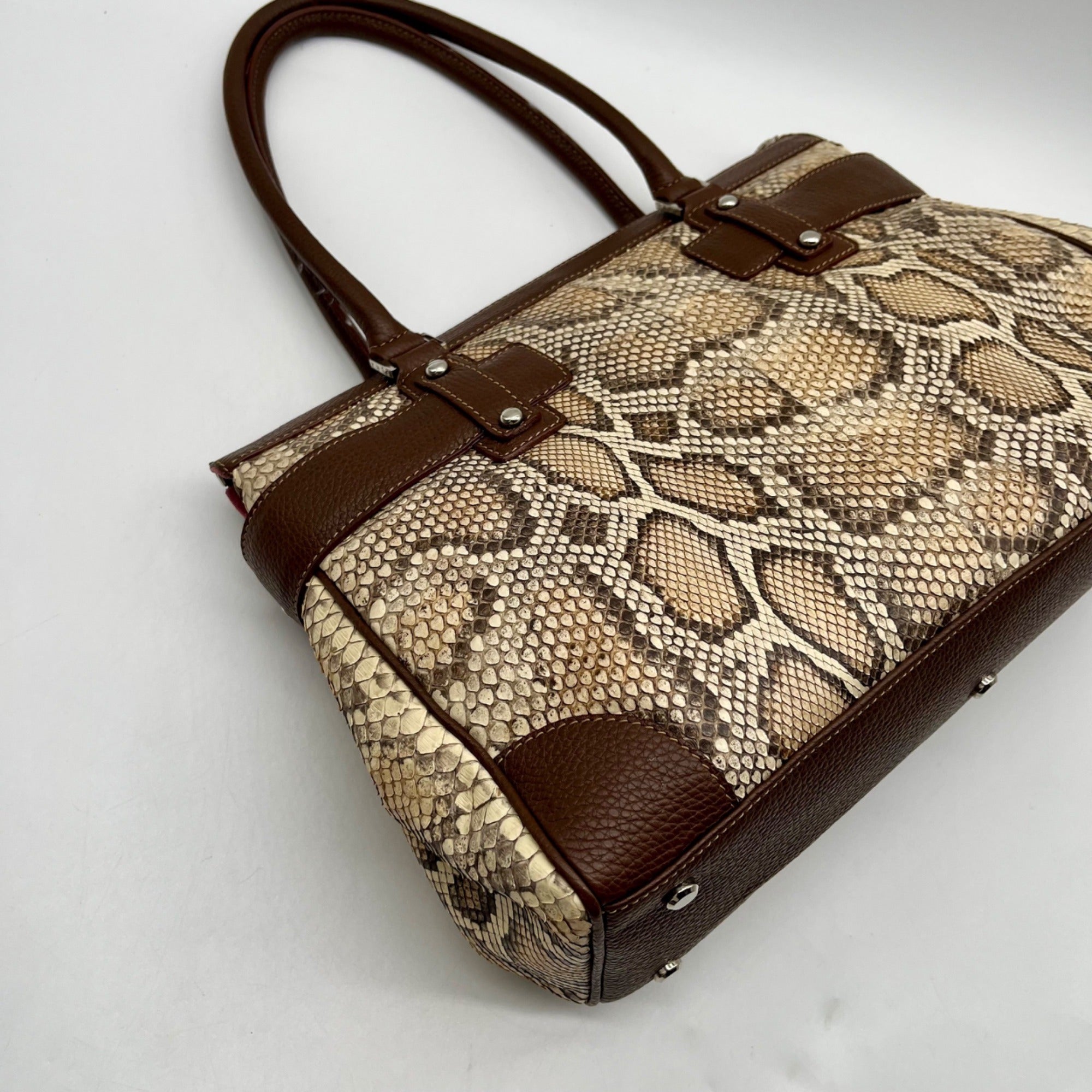 Rafe Totengco Snake-Embossed Satchel