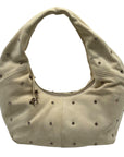 Sam Edelman Faren Rhinestone Medium Beige Suede Hobo