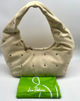 Sam Edelman Faren Rhinestone Medium Beige Suede Hobo