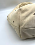 Sam Edelman Faren Rhinestone Medium Beige Suede Hobo