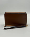 Tory Burch Brown Pebbled Leather Wallet