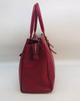 Corello Red Embossed Leather Tote