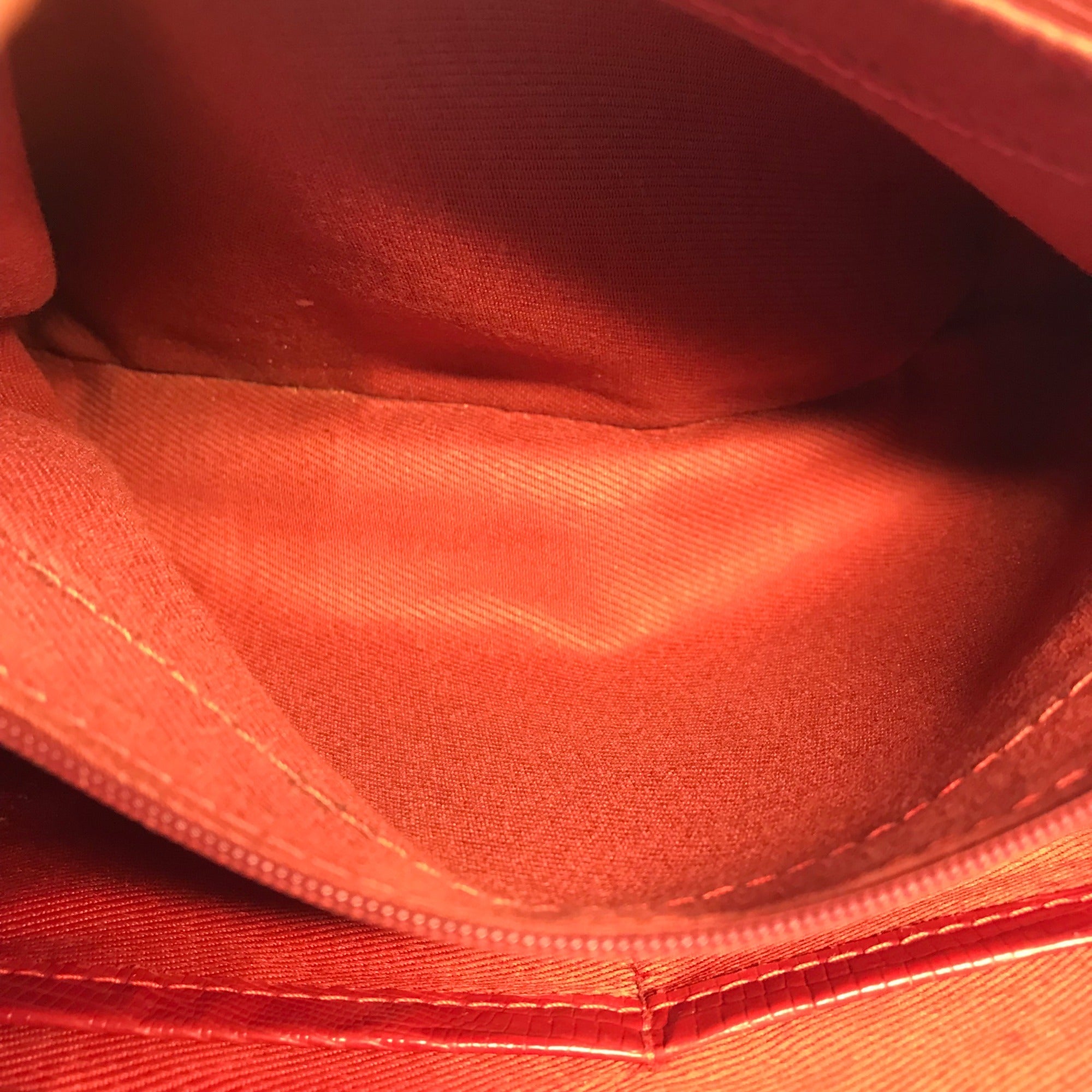 Corello Red Embossed Leather Tote