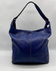 Tignanello Blue Leather Hobo or Shoulder Bag