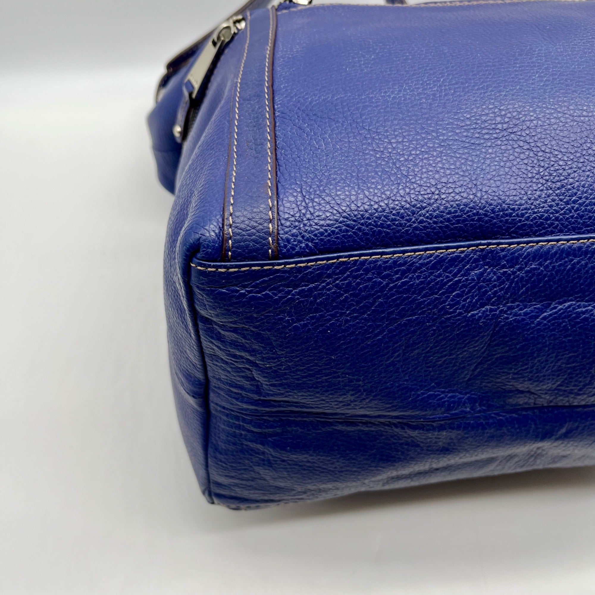 Tignanello Blue Leather Hobo or Shoulder Bag