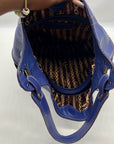 Tignanello Blue Leather Hobo or Shoulder Bag