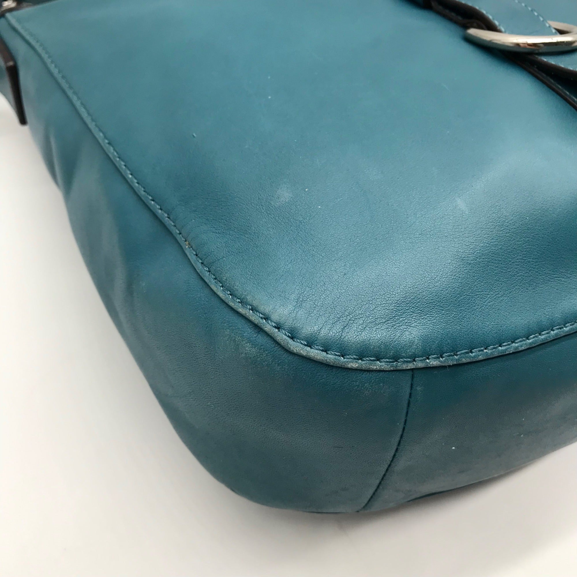 Coach Blue Leather Vintage  Chelsea Buckle Convertible Crossbody F14018