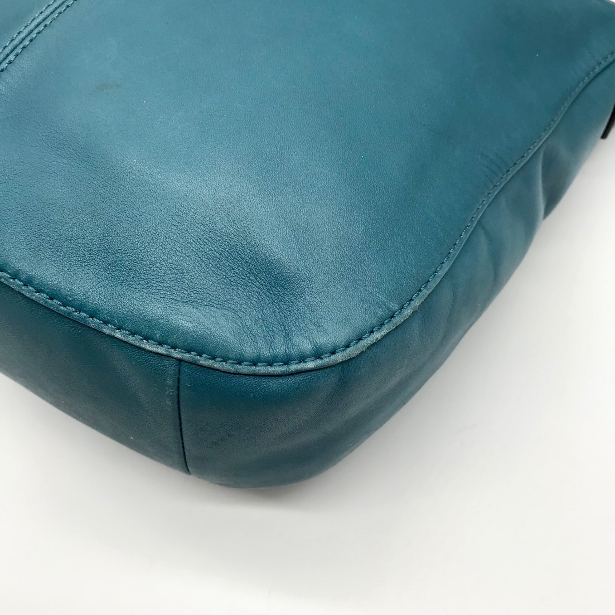 Coach Blue Leather Vintage  Chelsea Buckle Convertible Crossbody F14018