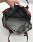 Fossil Multicolor Pebbled Leather Colorblock Satchel Bag