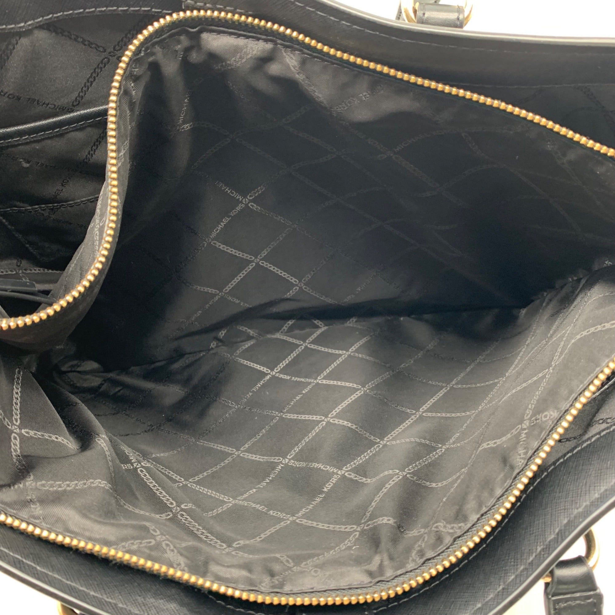 Michael Kors Black Saffiano Leather Large Sullivan Tote