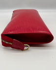 Louis Vuitton Red Leather Epi Pochette Accessorie