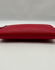 Louis Vuitton Red Leather Epi Pochette Accessorie