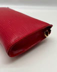 Louis Vuitton Red Leather Epi Pochette Accessorie