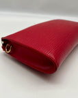 Louis Vuitton Red Leather Epi Pochette Accessorie