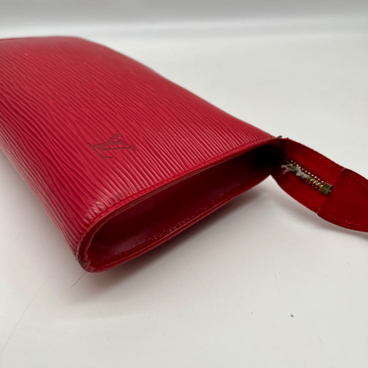 Louis Vuitton Red Leather Epi Pochette Accessorie