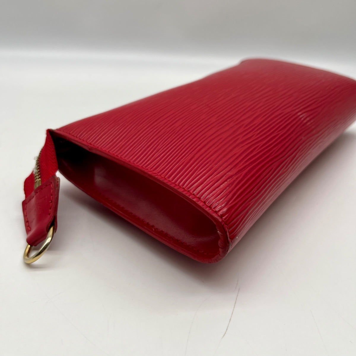 Louis Vuitton Red Leather Epi Pochette Accessorie