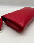 Louis Vuitton Red Leather Epi Pochette Accessorie