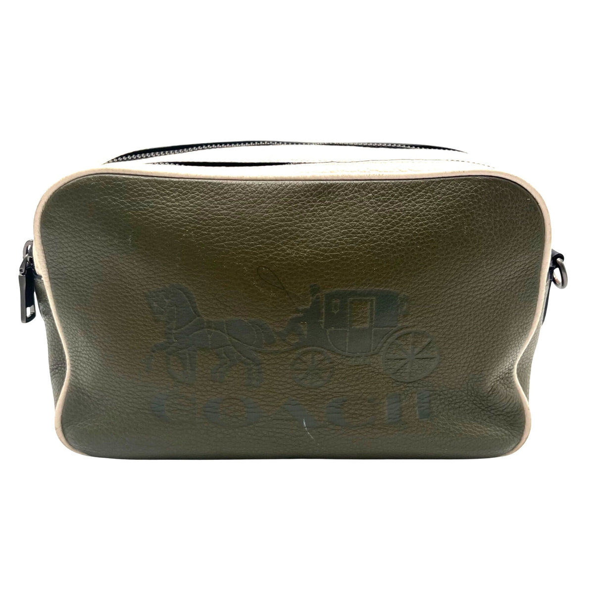 Coach Olive Green Color-Way Pebbled Leather Crossbody Bag-3041