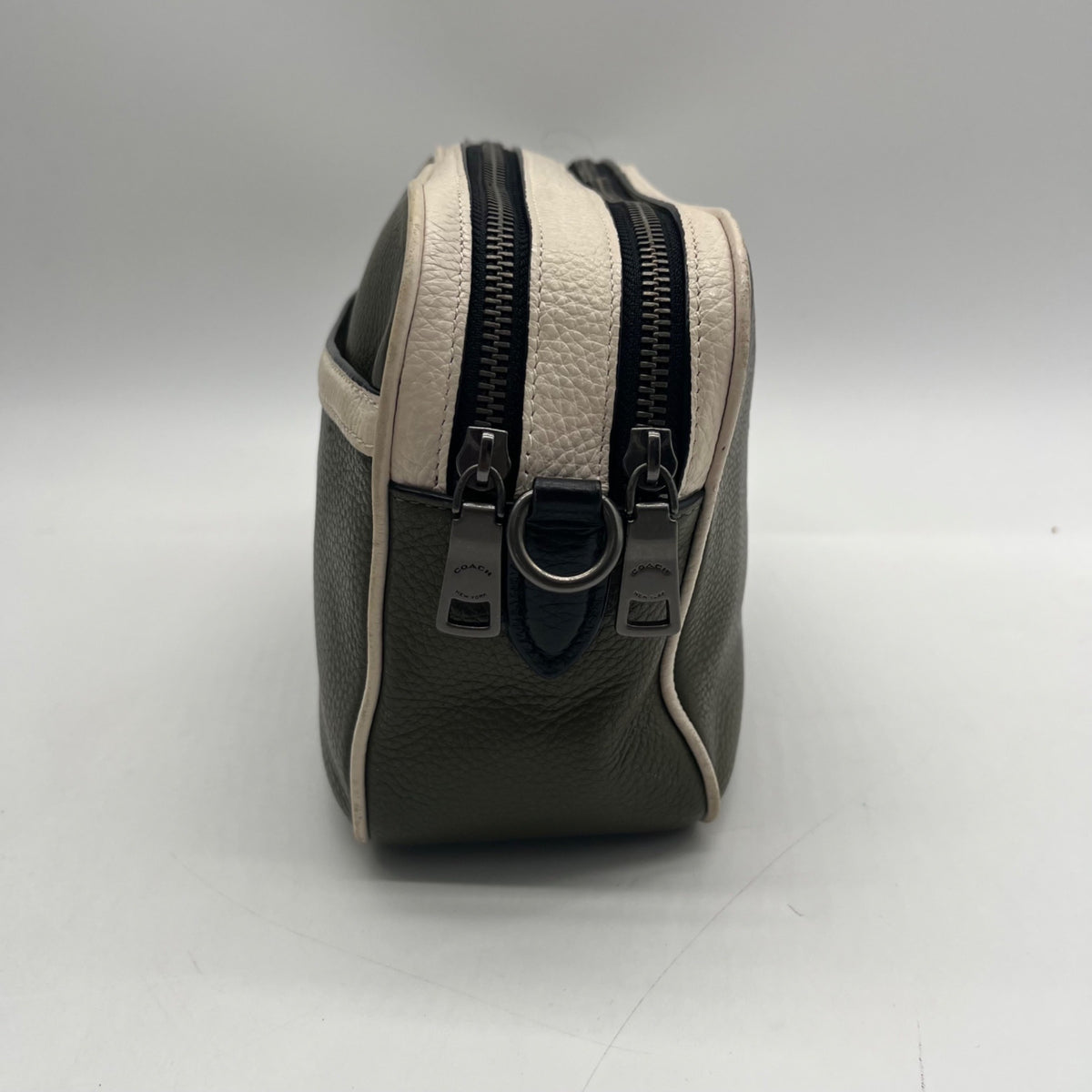 Coach Olive Green Color-Way Pebbled Leather Crossbody Bag-3041