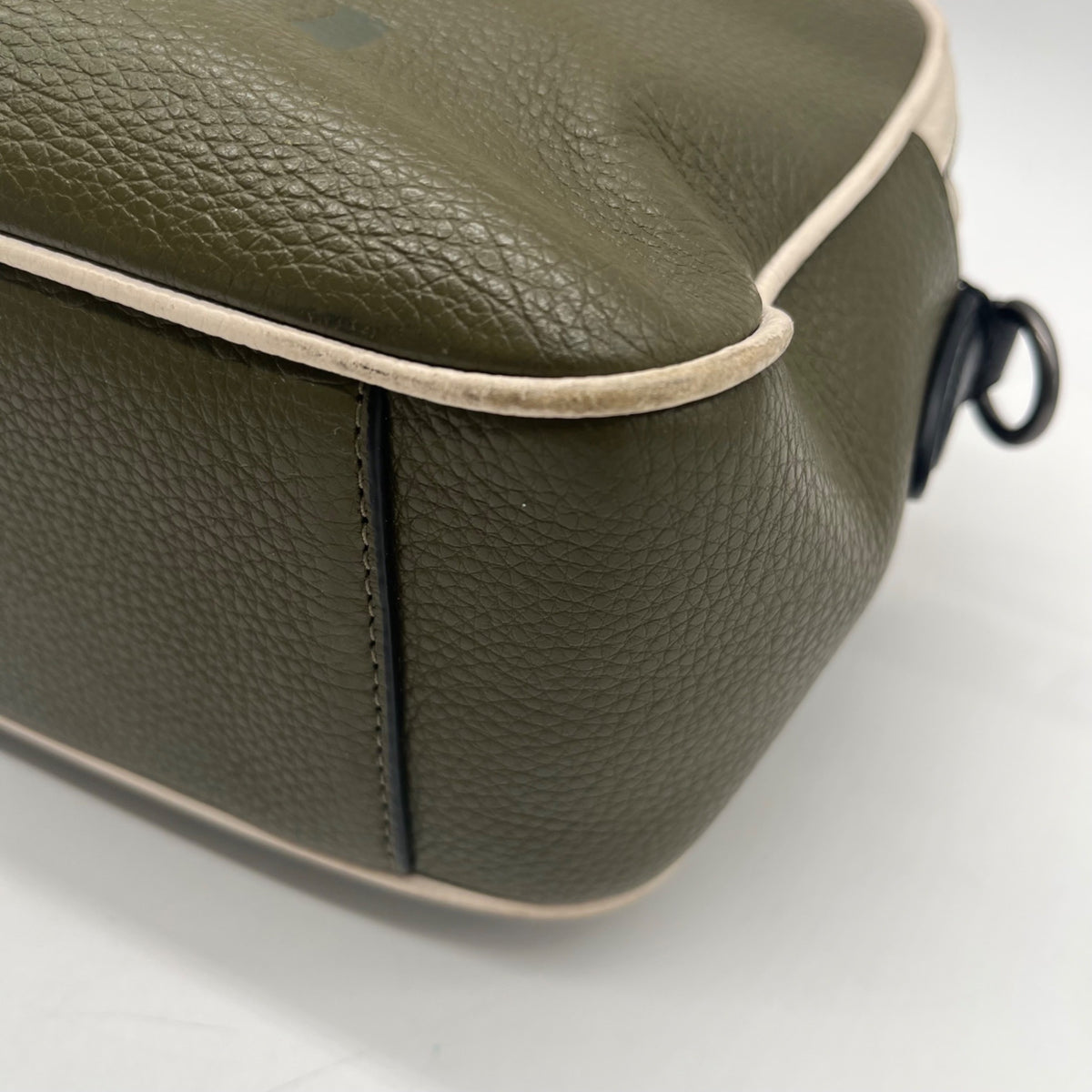Coach Olive Green Color-Way Pebbled Leather Crossbody Bag-3041