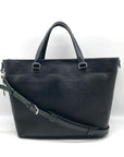 Tumi Black Leather Sinclair Camila Tote Bag