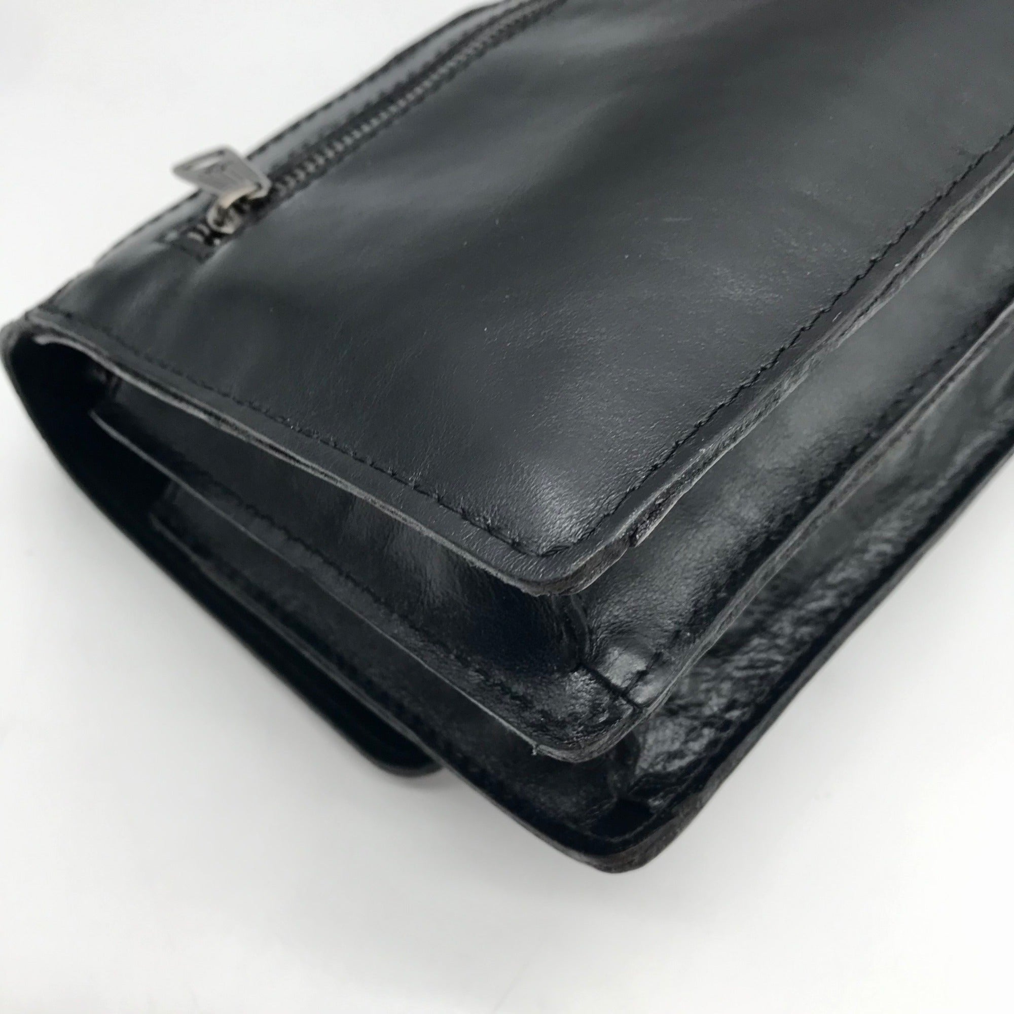 Patricia Nash Black Leather Livana Crossbody Bag
