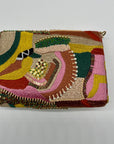MMs Brands Beaded Flip-Over Clutch Purse