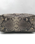 Michael Kors Gray Python Embossed Leather Shoulder Bag