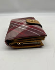 Giani Bernini Plaid Red Framed Indexer Wallet