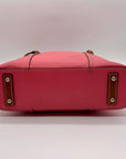 Dooney & Bourke Pink Pebbled Leather Small Shopper Tote Bag